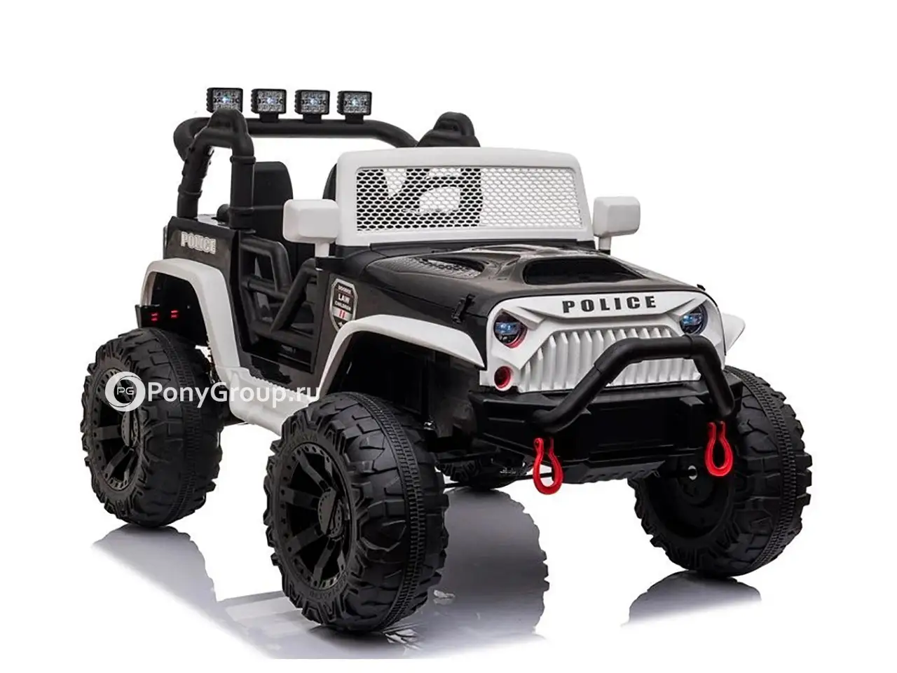 Jeep Wrangler m999mp зеленый глянец электромобиль