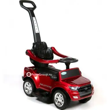 Детский электромобиль - Толокар - Каталка (3 в 1) Ford Ranger DK-P01P (с кожаным сиденьем)