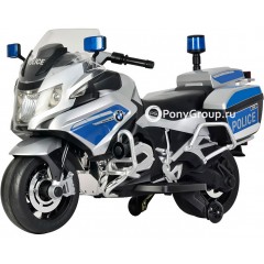 Детский мотоцикл BMW Police R1200RT-P Z212 (резиновые колеса)