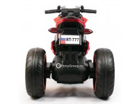 Детский мотоцикл RT-777 (с резиновыми колесами, кожаным сиденьем)