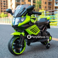 Детский мотоцикл Minimoto LQ 158 (резиновые колеса, кожа)