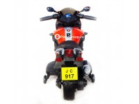 Детский мотоцикл Moto JC 917 (с резиновыми колесами, кожаным сиденьем)
