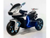 Детский мотоцикл Moto M777AA (с резиновыми колесами, кожаным сиденьем)