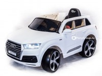 Детский электромобиль AUDI Q7 Quattro LUXE JJ2188 (с резиновыми колесами, кожаным сиденьем)