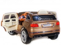 Детский электромобиль BENTLEY BENTAYGA JJ2158 (с резиновыми колесами, кожаным сиденьем)