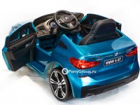 Детский электромобиль BMW 6 GT JJ2164 (с резиновыми колесами, кожаным сиденьем)