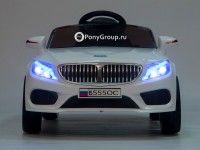 Детский электромобиль BMW Б555ОС (с резиновыми колесами, кожаным сиденьем)