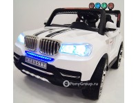 Детский электромобиль BMW T003MP 4x4 S9088 (двухместный, полноприводный 4WD с резиновыми колесами и кожаным сиденьем)