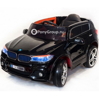 Детский электромобиль BMW X5 LB 88A (с резиновыми колесами, кожаным сиденьем)
