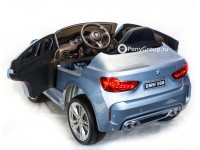Детский электромобиль BMW X6M mini JJ2199 (с резиновыми колесами, кожаным сиденьем)
