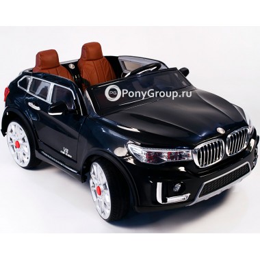 Детский электромобиль BMW X7 M333MM (двухместный с резиновыми колесами и кожаным сиденьем)