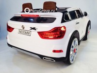 Детский электромобиль BMW X7 M333MM (двухместный с резиновыми колесами и кожаным сиденьем)