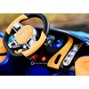 Детский электромобиль Bugatti Chiron HL318 (с резиновыми колесами, кожаным сиденьем)