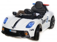 Детский электромобиль CH 9919A Police  (с резиновыми колесами, кожаным сиденьем, громкоговорителем)