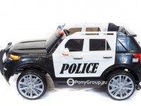Детский электромобиль FORD EXPLORER POLICE T111MP CH 9935 (с резиновыми колесами, кожаным сиденьем, громкоговорителем, рацией)
