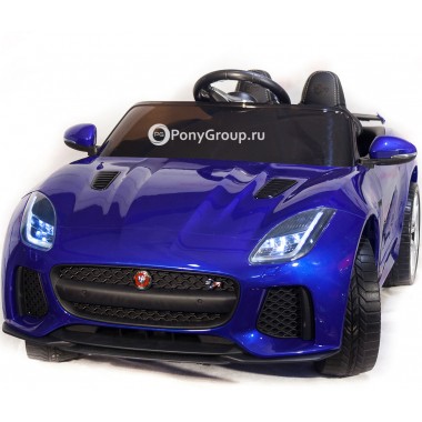 Детский электромобиль JAGUAR F-TYPE QLS-5388 4x4 (полноприводный 4WD с резиновыми колесами и кожаным сиденьем)