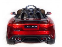 Детский электромобиль JAGUAR F-TYPE QLS-5388 4x4 (полноприводный 4WD с резиновыми колесами и кожаным сиденьем)