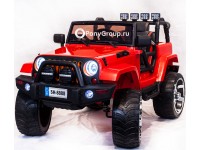 Детский электромобиль JEEP WRANGLER SH 888 4Х4 (двухместный, полноприводный 4WD с резиновыми колесами и кожаным сиденьем)
