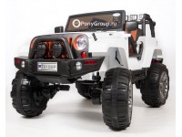 Детский электромобиль JEEP WRANGLER T010MP 4x4 (полноприводный 4WD с резиновыми колесами и кожаным сиденьем)