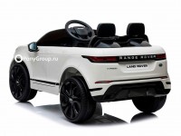 Детский электромобиль LAND ROVER EVOQUE DK-RRE99 4x4 (полноприводный 4WD с резиновыми колесами и кожаным сиденьем)