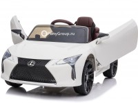 Детский электромобиль LEXUS LC500 1618 (с резиновыми колесами и кожаным сиденьем)