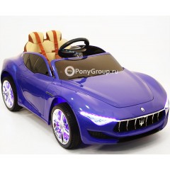 Детский электромобиль Maserati A005AA (резиновые колеса, кожа, подсветка, регулировка сиденья и руля)