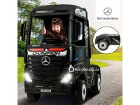 Детский электромобиль Тягач Mercedes-Benz ACTROS 4X4 HL358 (полноприводный 4WD, с резиновыми колесами и кожаным сиденьем)