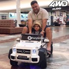 Детский электромобиль Mercedes-Benz G63 AMG 4x4 (ШЕСТИКОЛЕСНЫЙ, ДВУХМЕСТНЫЙ, ПОЛНОПРИВОДНЫЙ 4WD, резиновые колеса, кожа)