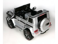 Детский электромобиль Mercedes-Benz G63 AMG BBH-0002 (с резиновыми колесами и кожаным сиденьем)