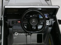 Детский электромобиль Mercedes-Benz G63 AMG BBH-0002 (с резиновыми колесами и кожаным сиденьем)