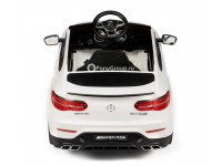 Детский электромобиль Mercedes-Benz GLC63 Coupe AMG 4X4 QLS-5688 (полноприводный 4WD с резиновыми колесами и кожаным сиденьем)