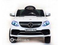 Детский электромобиль Mercedes-Benz GLE63S AMG (с резиновыми колесами и кожаным сиденьем)