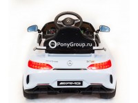 Детский электромобиль Mercedes-Benz GTR AMG HL288 (с резиновыми колесами и кожаным сиденьем)