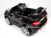 Детский электромобиль Mercedes-Benz ML350 (с резиновыми колесами и кожаным сиденьем)