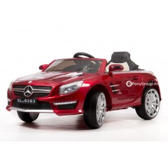Детский электромобиль Mercedes-Benz SL63 AMG (резиновые колеса, кожа)