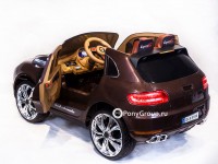 Детский электромобиль PORSCHE MACAN QLS 8588 (с резиновыми колесами, кожаным сиденьем)