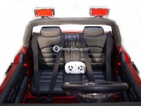 Детский электромобиль Джип QLS-618 4Х4 (двухместный, полноприводный 4WD с резиновыми колесами и кожаным сиденьем)