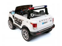 Детский электромобиль RANGE ROVER XMX601 POLICE 4x4 (ПОЛНЫЙ ПРИВОД, резиновые колеса, кожа)