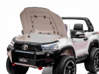 Детский электромобиль TOYOTA HILUX DK-HL850 4X4 (полноприводный 4WD, двухместный с резиновыми колесами и кожаным сиденьем)