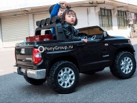 Детский электромобиль TOYOTA TUNDRA JJ2255 (двухместный с резиновыми колесами и кожаным сиденьем, 24V)