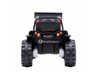 Детский электромобиль Трактор с ковшом TR007 (с резиновыми колесами и кожаным сиденьем)