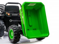 Детский электромобиль Трактор с прицепом TR 001 (резиновые колеса, кожа)