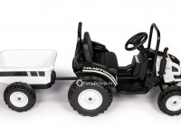 Детский электромобиль Трактор с прицепом TR 001 (резиновые колеса, кожа)