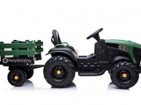 Детский электромобиль Трактор с прицепом TR 777 (резиновые колеса, кожа)